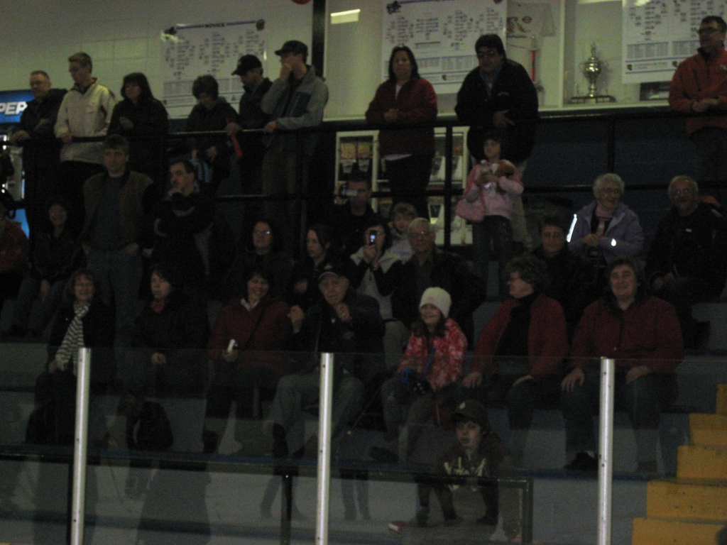 La foule qui applaudi ses champions