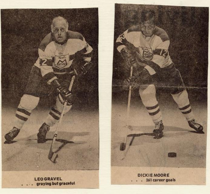 Léo et Dickie Moore-NHL Old Timers